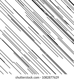 Striped background with thin brushstrokes and stripes. Hatching pattern. Grunge geometric backdrop with slanted lines. Design element to create dynamic, motion backgrounds in a minimalist style