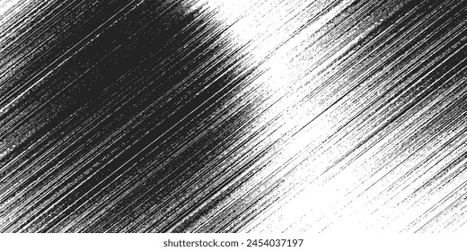 Striped background with thin brushstrokes and stripes. Hatching pattern. Grunge geometric backdrop with slanted lines. Design element to create dynamic, motion backgrounds in a minimalist style