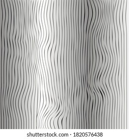 A striped background of thin lines bends to form a deformed surface.