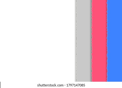 Striped background with torn edges. EPS10