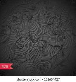 Striped background. Vector illustration. Tangled seamless pattern. Abstract hand-drawn waves texture, wavy background. Can be used for wallpaper, pattern fills, web page background,surface textures.