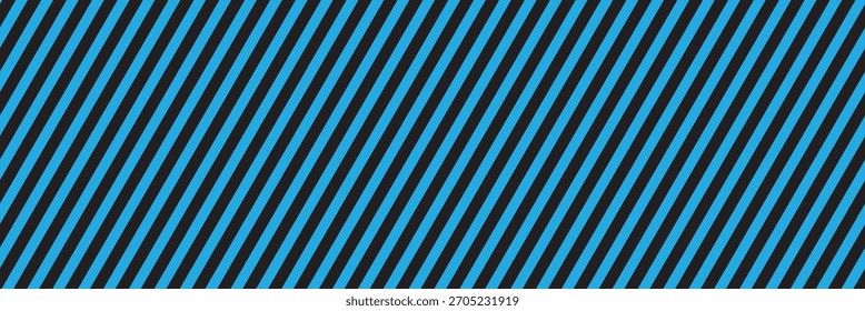 Striped background with vertical straight blue and black stripes. Vector seamless repeat banner of beach organic stripes in blue. Vector illustrator. eps 10