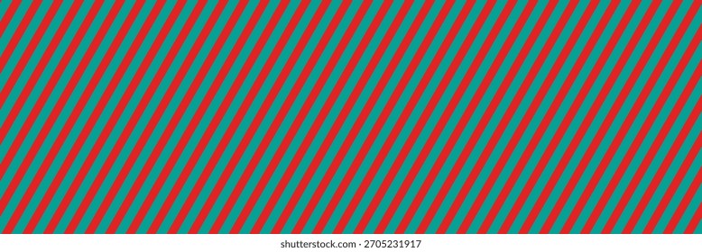 Striped background with vertical straight red and green stripes. Vector seamless repeat banner of beach organic stripes in blue. Vector illustrator. eps 10