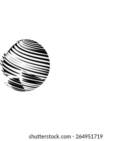 Striped background for your text and logo - stock vector illustration .Black and white
