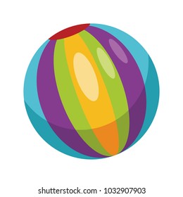 Striped ball toy