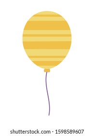 striped balloon design, Party celebration entertainment holiday fun birthday decoration and joy theme Vector illustration