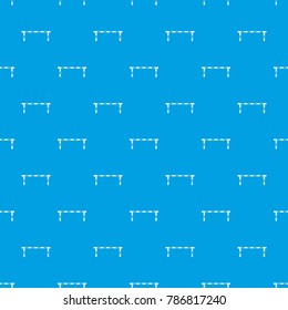Striped barrier pattern repeat seamless in blue color for any design. Vector geometric illustration