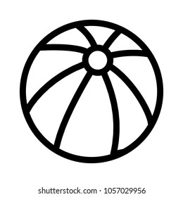 Striped Beach Ball