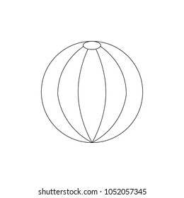 striped beach ball plastic toy