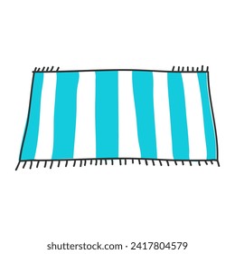 Stripte Beach Mat Vektorgrafik