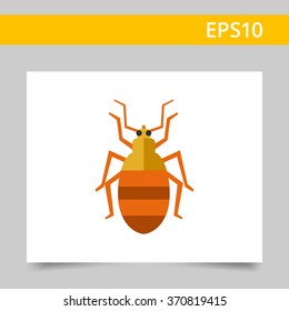 Striped beetle icon