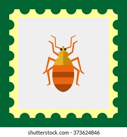 Striped beetle icon