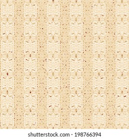 striped beige background and ornaments