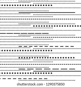 striped black monochrome geometric pattern horizontal lines isolated on white vector background