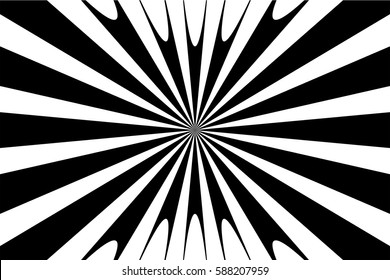 Striped black and white abstract background