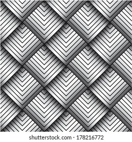 Striped black and white background