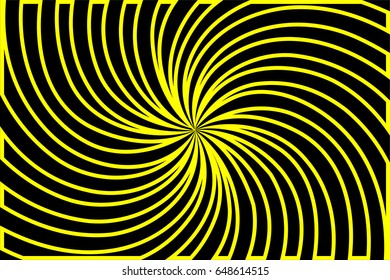 Striped black and yellow abstract background