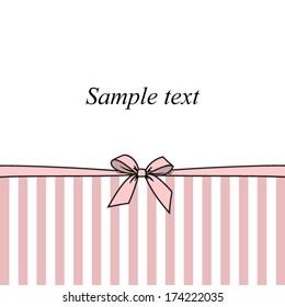 Striped blank with bow