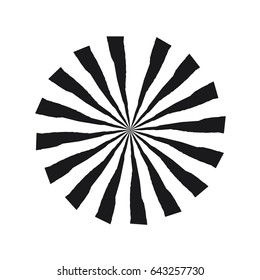 Striped Blaster Logo Vector Template