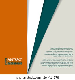 Striped brochure background design with place for text