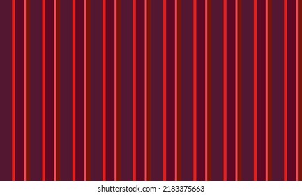 Striped Brown Red Burgundy pattern texture. Seamless Vector stripe pattern. Vertical parallel stripes. For Wallpaper wrapping fashion fabric. Red Textile swatch Abstract Colorful geometric background