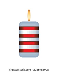 gestreiftes brennendes Vektorsymbol