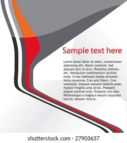 Striped business background with space for your text. Vector.