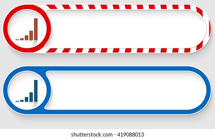 Striped buttons for your text and chart