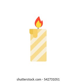 Striped candle wax