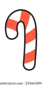 Striped candy cane Christmas confectionary