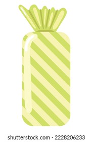 striped candy cartoon icon isolated