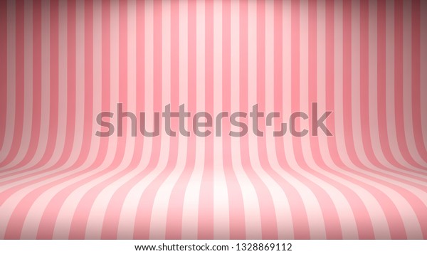 Striped candy pink studio backdrop with empty\
space for your content