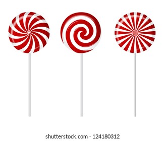 Striped candy vector illustration