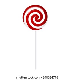 Striped candy vector illustration