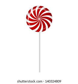 Striped candy vector illustration