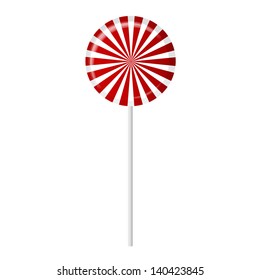 Striped candy vector illustration