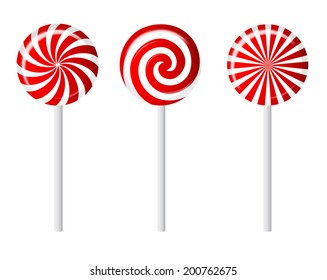  Striped candy vector illustration