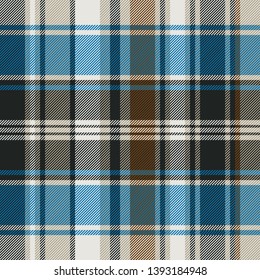 Striped check plaid seamless pattern. Vector illustration.