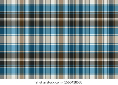 Striped check plaid seamless pattern. Vector illustration.