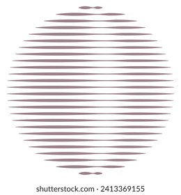 striped circle abstract art for decoration, the halftone geometric shape of artists