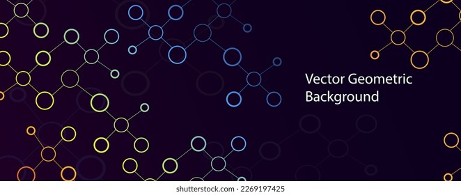 striped circle geometric vector background. technological development background. background with ai technology concept, technology background template for banner, poster, flyer, cover, cartoon and de