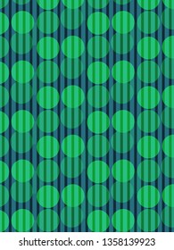 striped circle pattern vector background