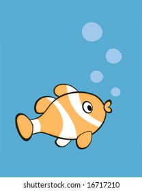 Striped Clown Fish