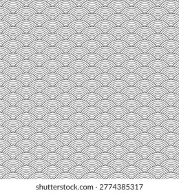 Striped colored circle on a whitish background. Art deco seamless pattern background.