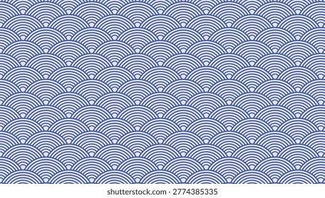 Striped colored circle on a whitish background. Art deco seamless pattern background.
