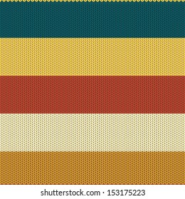 Striped Colored Knitted Background