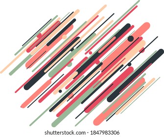 Striped colorful abstract geometric vector background. Vintage style creative design banner, striped pastel colors cover, brochure, template or wallpaper for advertising