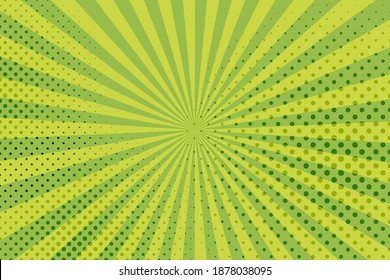 Striped colorful rays background. Pop art creative concept colorful comics book magazine cover. Cartoon halftone retro pattern. Abstract template design for poster, card, sale banner, empty bubble.