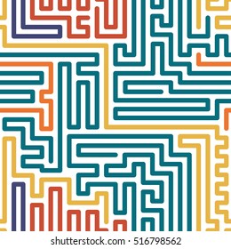 Striped colorful seamless geometric pattern.