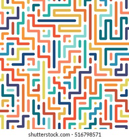 Striped colorful seamless geometric pattern.